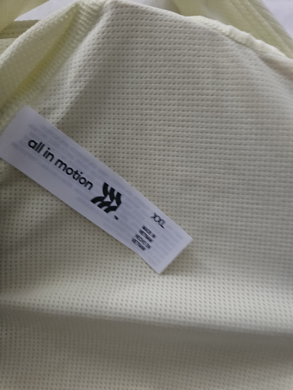 NWOT Light Yellow Ribbed Sports Bra - Picture 3 of 6